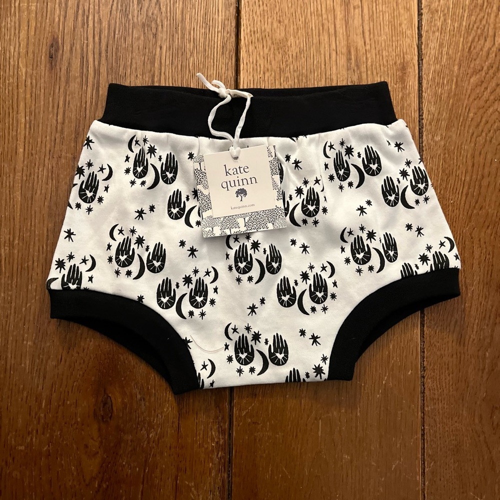 Kate Quinn Black and White Astrological Print Diaper Cover/ Underwear